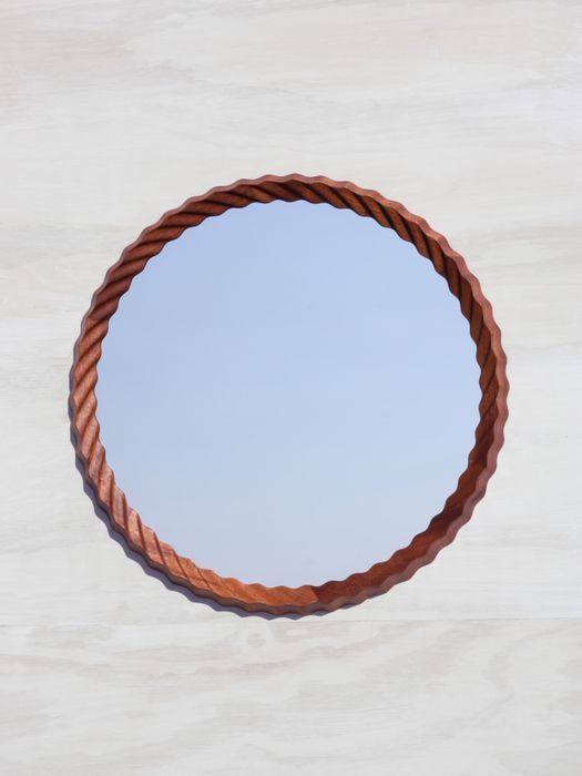 Kruller Midi Mirror - Sapele