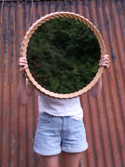 Kruller Midi Mirror - Beech