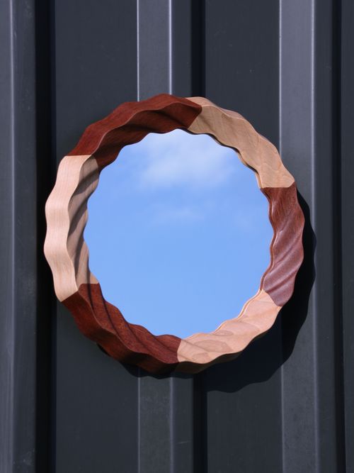 Kruller Extra Mirror - Beech & Sapele