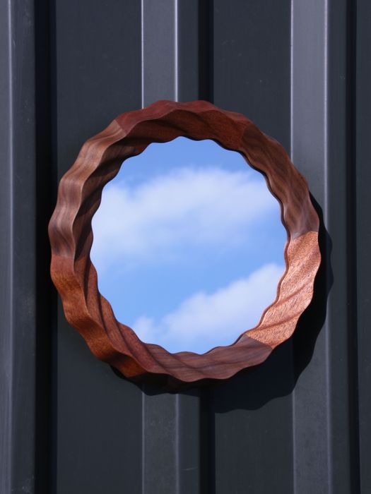 Kruller Extra Mirror - Sapele & Walnut