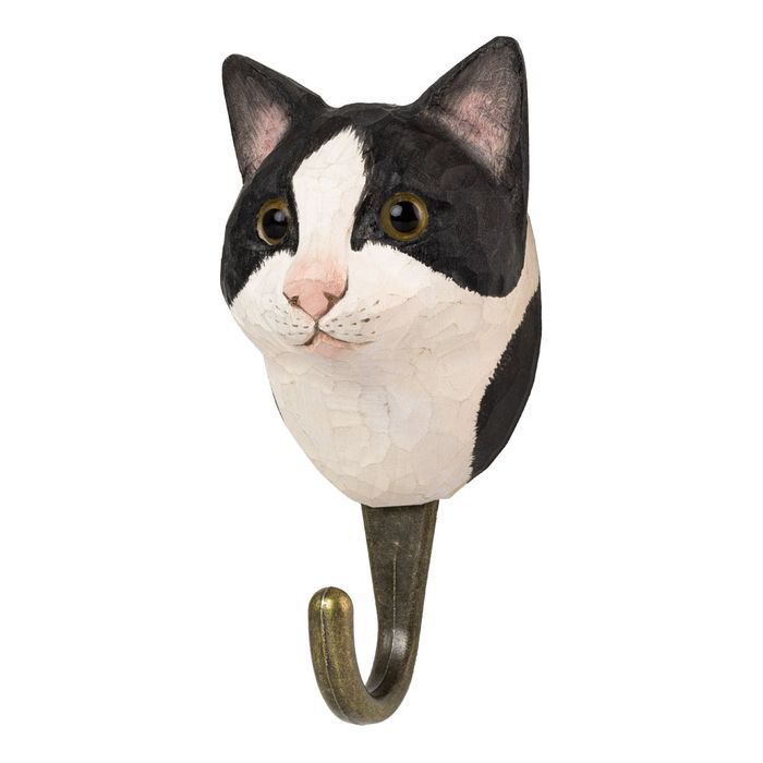 Hook Black & White Cat