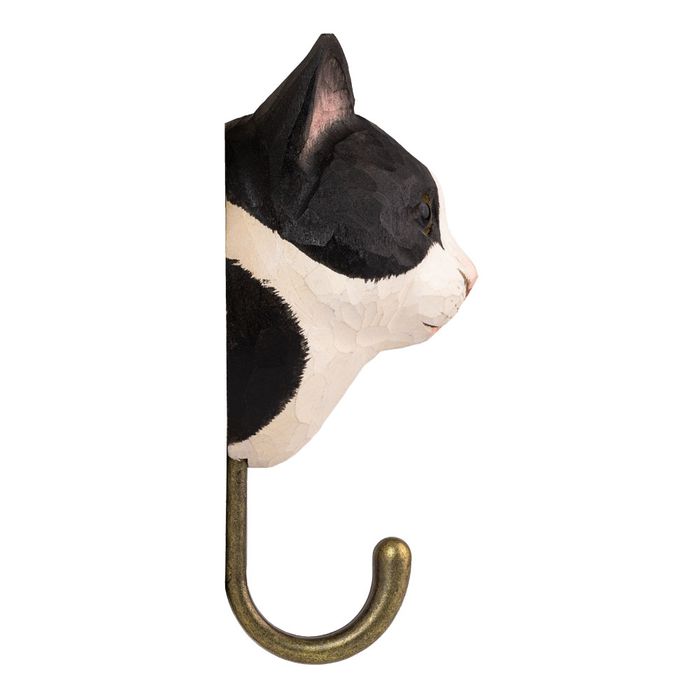 Hook Black & White Cat