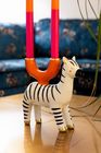 Ceramic Zebra Candle Holder