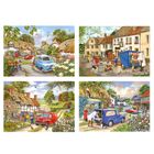 House of Puzzles Village Life-4X 500 Piece Puzzle