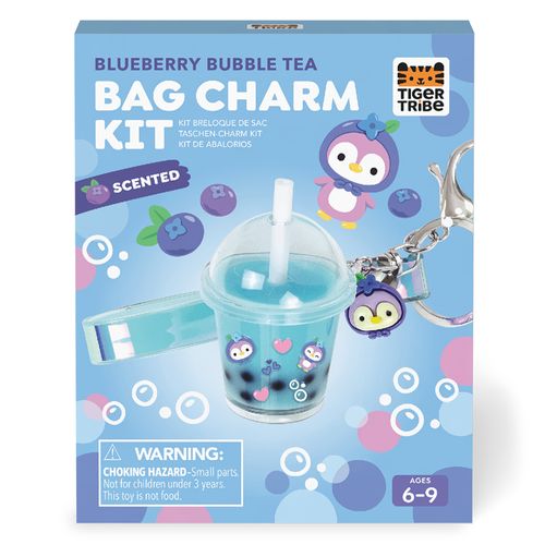Bag Charm Kit- Blueberry Bubble Tea
