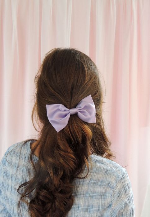 Silk Lily Hair Bow