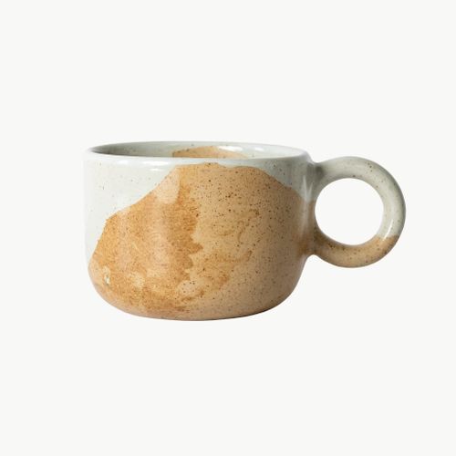 Tavora Mug Reactive Salt-glaze - White