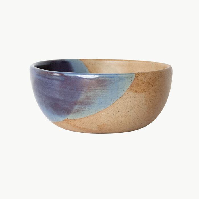 Tavora Cereal Bowl Reactive Salt-glaze - Cobalt Blue