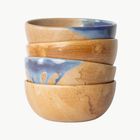 Tavora Cereal Bowl Reactive Salt-glaze - Cobalt Blue