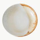 Tavora Pasta Bowl, Reactive Salt-glaze - White