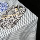 Rock Large Serving Tray, Black and White