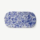 Rock Large Serving Tray, Cobalt Blue and White