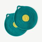 Penn Set of 2 Placemats, Green and Yellow
