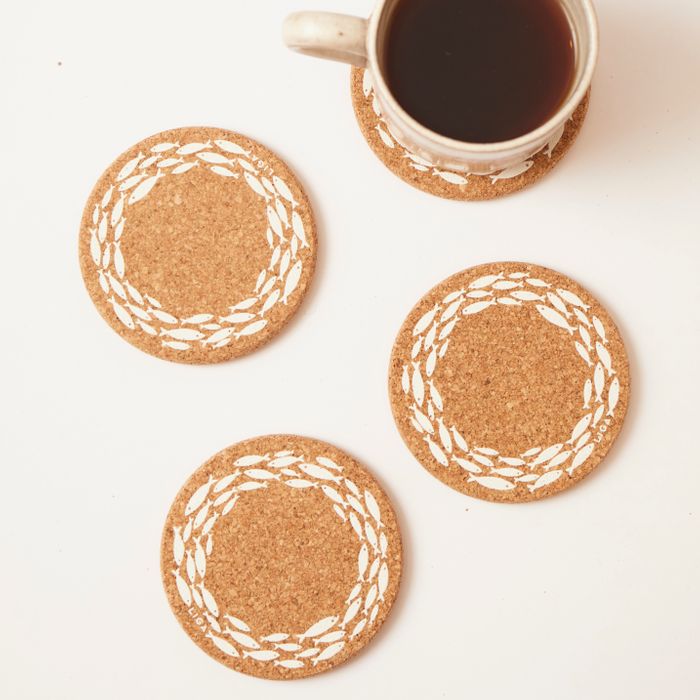 Shoal Cork Coasters and Placemats