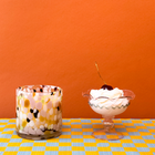 3 Wick Aromatherapy Candles with handblown glass