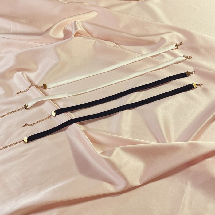 Narrow Silk Choker
