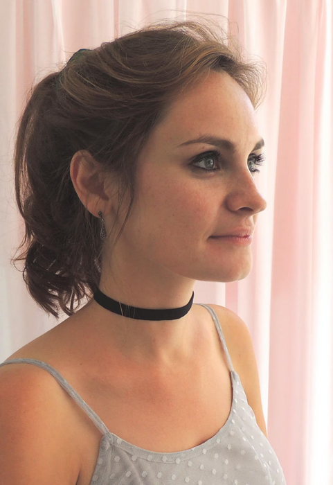 Narrow Silk Choker