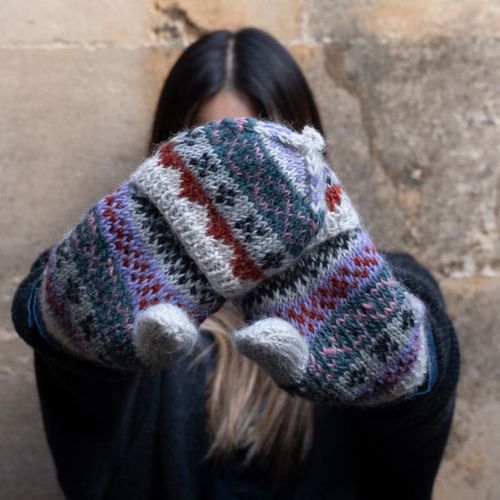 AGNES FAIR ISLE MITTENS