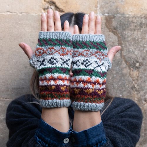 LIVE FAIR ISLE MITTENS