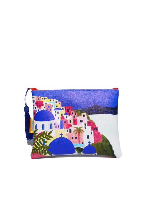 Santorini makeup bag
