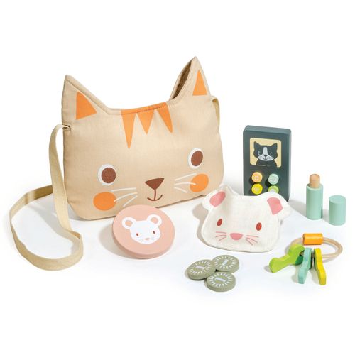 Mentari wooden Toy Kitty's Handbag