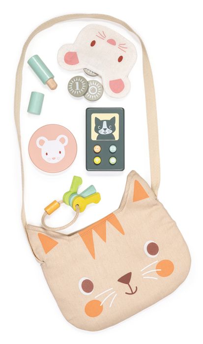 Mentari wooden Toy Kitty's Handbag