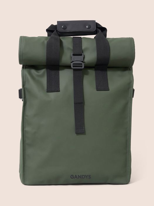 Copenhagen Waterproof Roll Top Backpack in Khaki