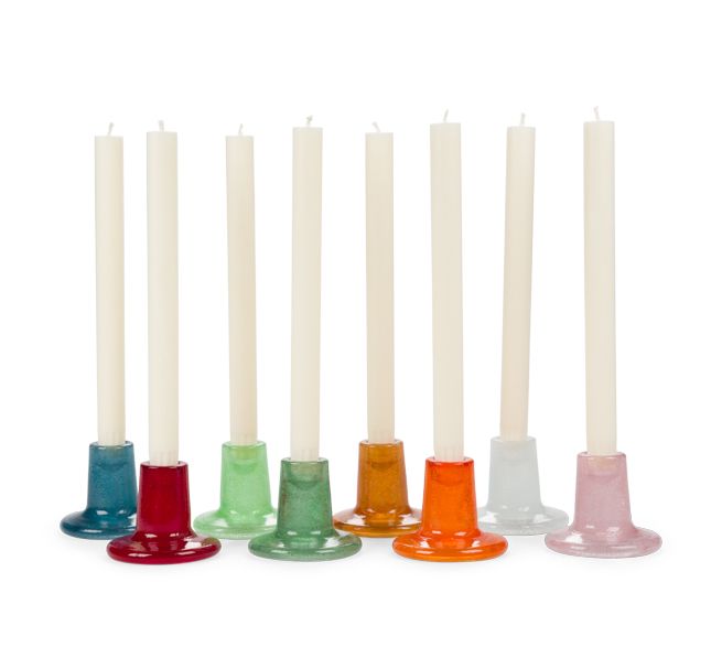 Glass Candleholders