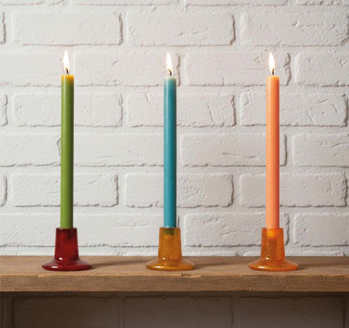 Glass Candleholders