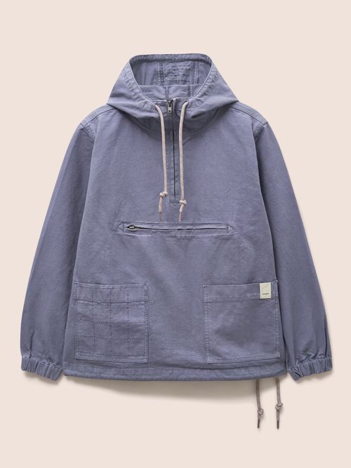 Malmo Cotton Overhead Jacket in Blue