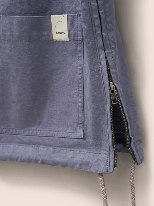 Malmo Cotton Overhead Jacket in Blue