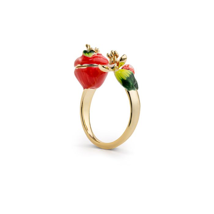 Apple Blossom & Mouse Ring