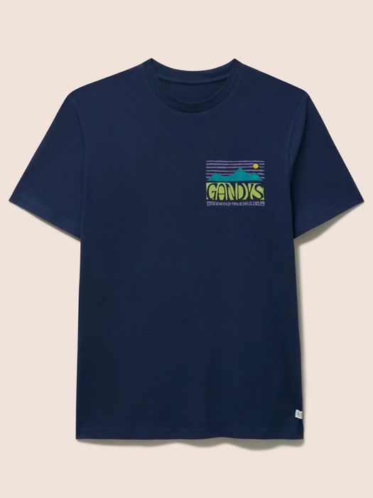 Classic Organic Cotton T-Shirt in Gandys in Mountain Print