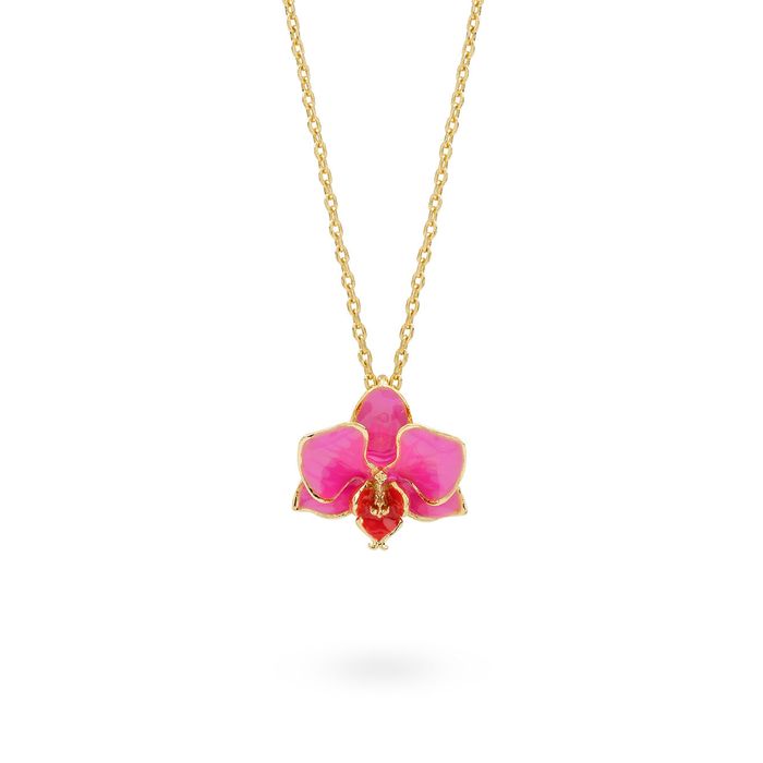 Pink  Orchid Pendant