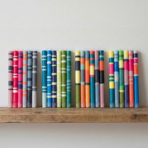 Striped Candle Collection