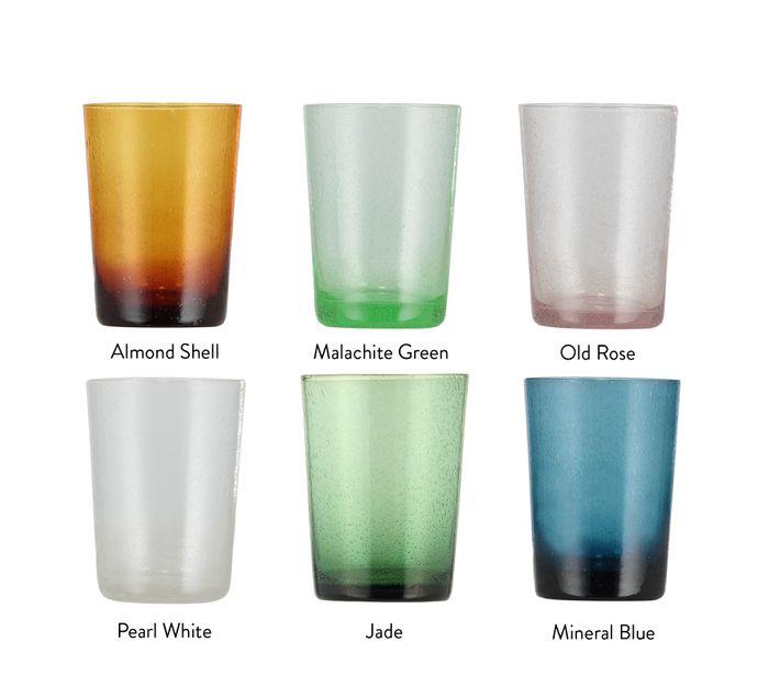 Recycled Glass Tumblers & Wine Glasses