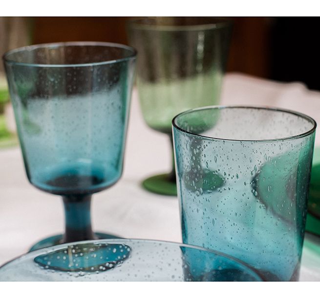 Recycled Glass Tumblers & Wine Glasses