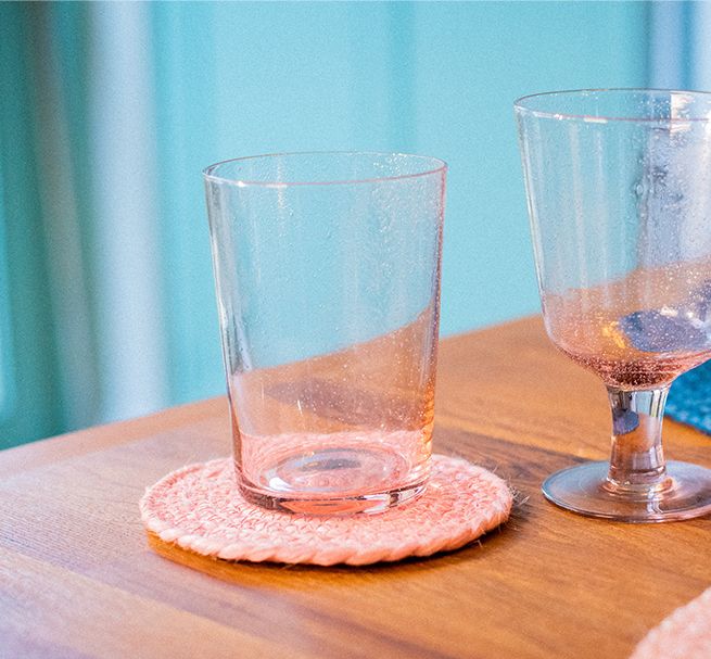 Recycled Glass Tumblers & Wine Glasses