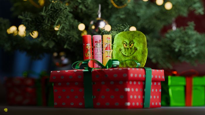 Dr.PAWPAW X The Grinch Original, Peach Pink & Ultimate Red Gift Set
