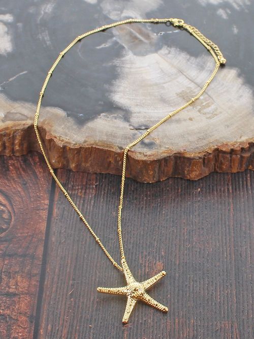 18ct Gold Plate Starfish Necklace