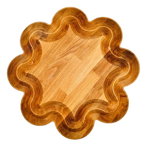 British Handcrafted Flower Oak Sharing Platter