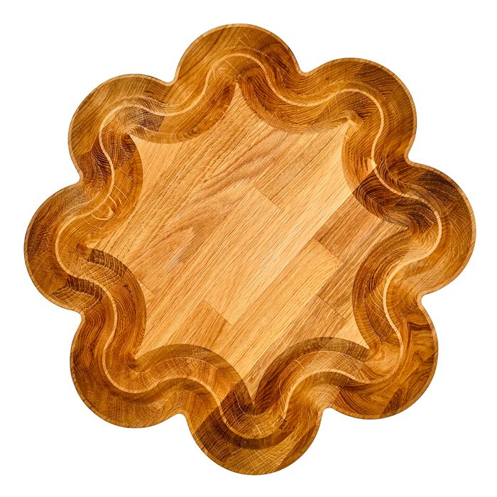 British Handcrafted Flower Oak Sharing Platter