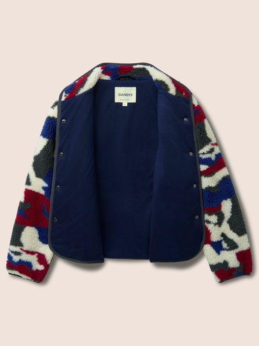 Hudson Recycled Fleece Cord Front Printed Jacket