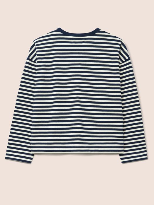 Seine Organic Cotton Classic Long Sleeve Stripe T-Shirt