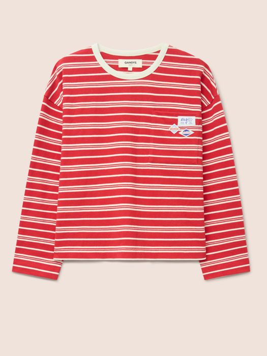 Seine Organic Cotton Classic Long Sleeve Stripe T-Shirt