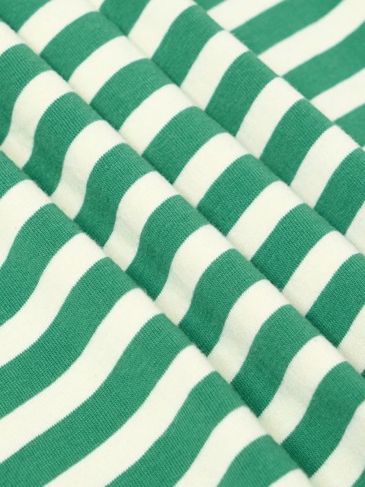 Relaxed Fit Organic Cotton Short Sleeve Stripe T-Shirt
