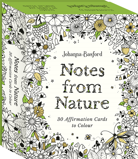 9781805700500		Johanna Basford's Notes from Nature	30 Affirmations Cards to Colour