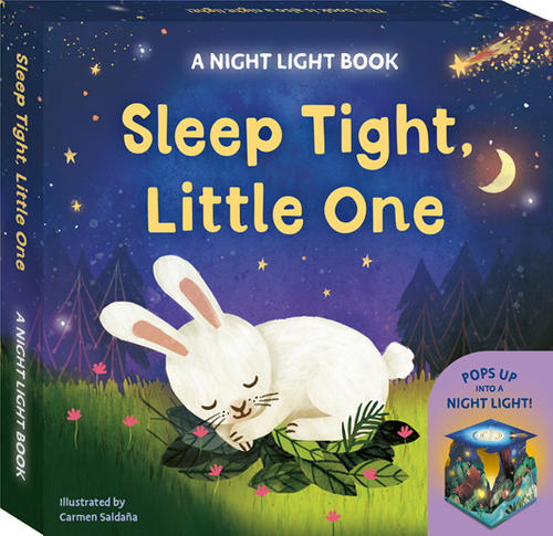 9781836007302		Sleep Tight, Little One: A Night Light Book	Pops up into a night light!