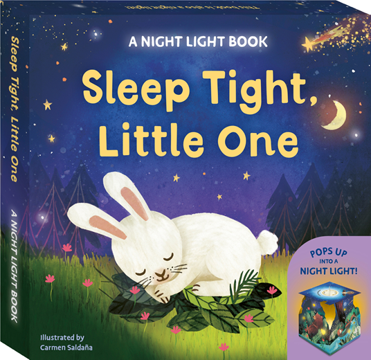 9781836007302		Sleep Tight, Little One: A Night Light Book	Pops up into a night light!