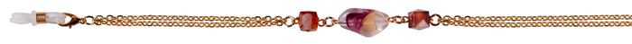 Ana Burnt Orange Gold Glasses Chain RRP £13.00